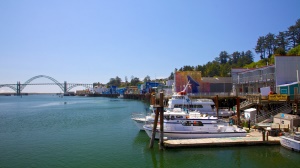 Kust stadje met boten | Newport